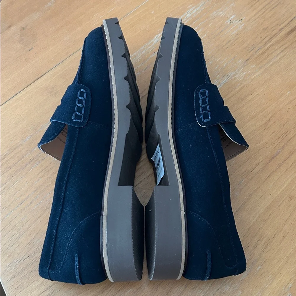 Blondo Women’s Navy Suede Penny Loafer Waterproof Preppy Casual Size 8.5